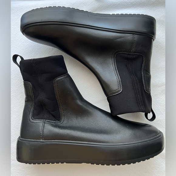 New Greats Women's Waverly Neoprene Chelsea Boots Nero Size 9.5 - Picture 6 of 9